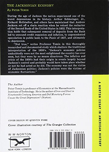 The Jacksonian Economy (Norton Essays in American History) b
