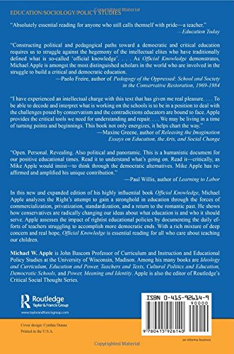 Official Knowledge: Democratic Education in a Conservative Age