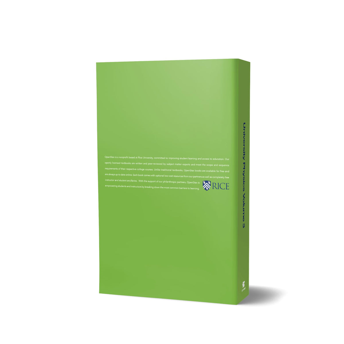 University Physics Volume 3 by OpenStax (hardcover version, full color)