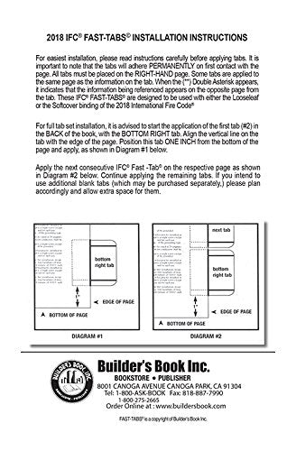 2018 International Fire Code (IFC) Fast Tabs