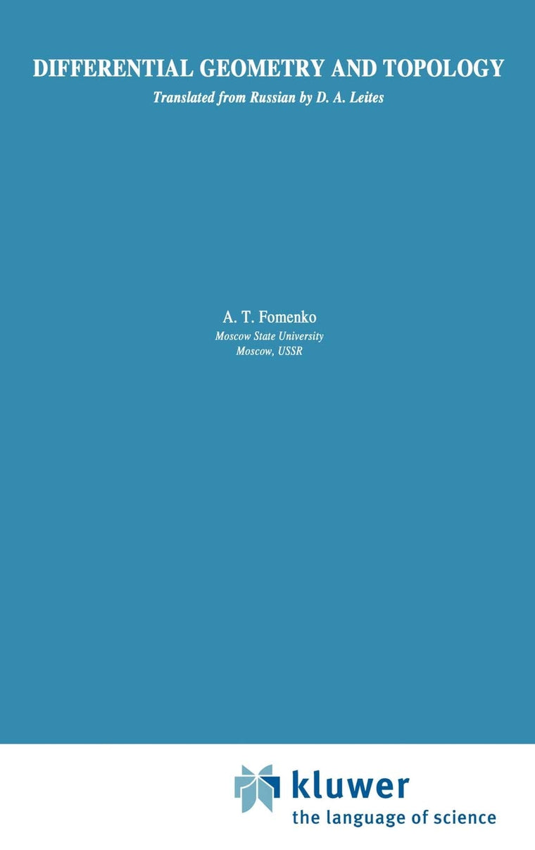 Differential Geometry and Topology (Monographs in Contemporary Mathematics)