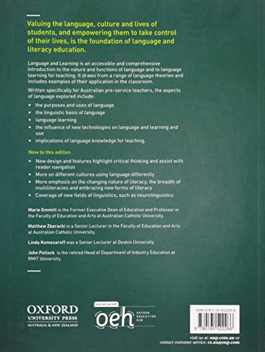 Language and Learning: An Introduction for Teaching — back cover