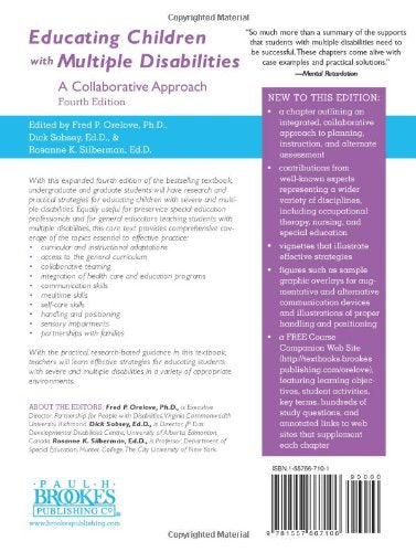 Educating Children with Multiple Disabilities: A Collaborative Approach, Fourth Edition