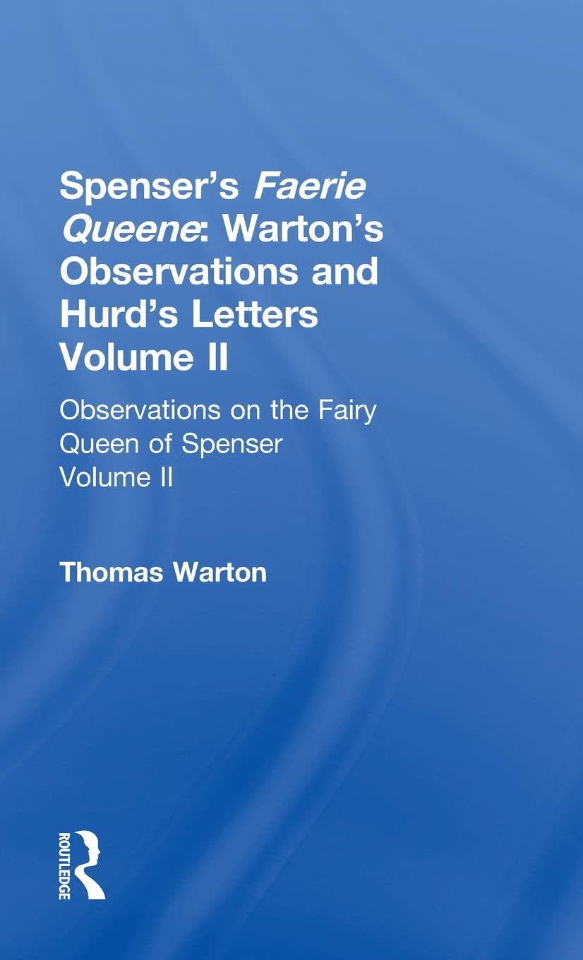 Observations On Fairy Queen V2 (Cultural Formations: The Eighteenth Century)