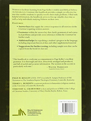 A Handbook to Biblical Hebrew: An Introductory Grammar