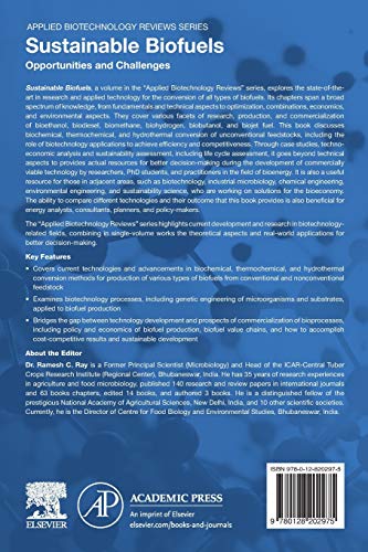Sustainable Biofuels: Opportunities and Challenges (Volume 2) (Applied Biotechnology Reviews, Volume 2) — back cover