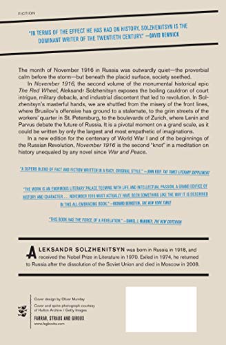 November 1916: A Novel: The Red Wheel II (FSG Classics)