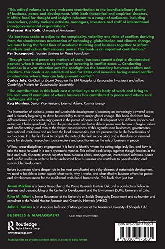 Business, Peacebuilding and Sustainable Development (Business and Peacebuilding)