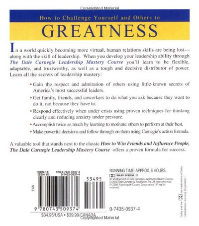 The Dale Carnegie Leadership Mastery Course: How To Challenge Yourself and Others To Greatness