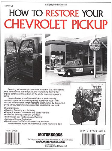 How to Restore Your Chevrolet Pickup by Brownell,Tom