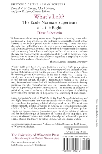 What's Left?: The Ecole Normale Superieure and the Right (Rhetoric of the Human Sciences)