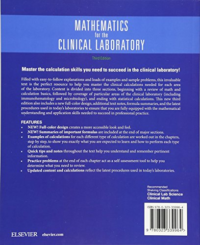 Mathematics for the Clinical Laboratory