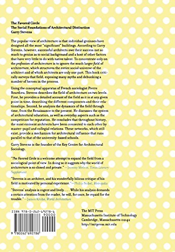 The Favored Circle: The Social Foundations of Architectural Distinction