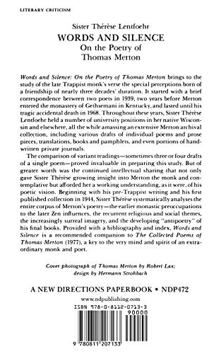 Words and Silence: On the Poetry of Thomas Merton