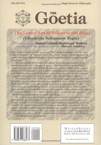 The Goetia: The Lesser Key of Solomon the King: Lemegeton - Clavicula Salomonis Regis, Book 1