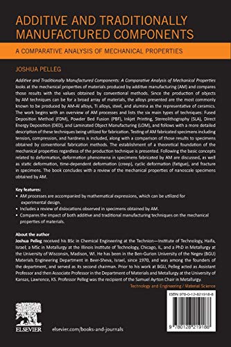 Additive and Traditionally Manufactured Components: A Comparative Analysis of Mechanical Properties (Additive Manufacturing Materials and Technologies)