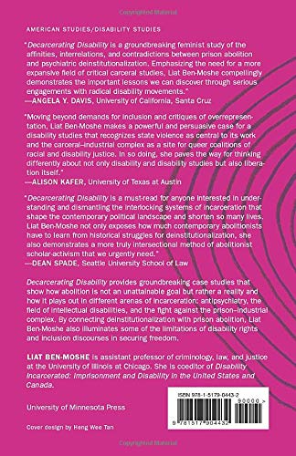 Decarcerating Disability: Deinstitutionalization and Prison Abolition — back cover