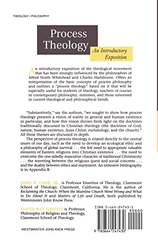 Process Theology: An Introductory Exposition by John B. Cobb