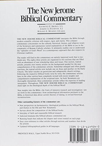 The New Jerome Biblical Commentary