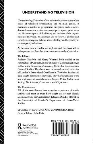 Understanding Television (Studies in Culture and Communication)