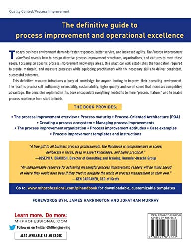 The Process Improvement Handbook: A Blueprint for Managing Change and Increasing Organizational Performance