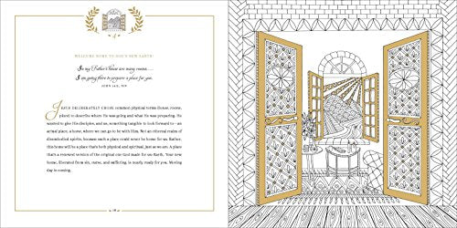 Picturing Heaven: 40 Hope-Filled Devotions with Coloring Pages