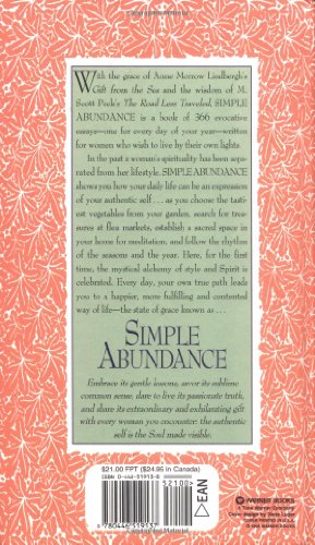 Simple Abundance: A Daybook of Comfort of Joy by Breathnach,