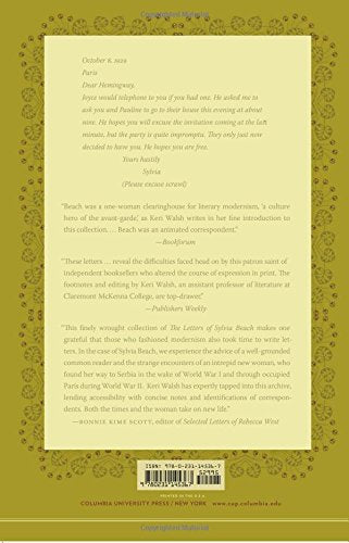 The Letters of Sylvia Beach