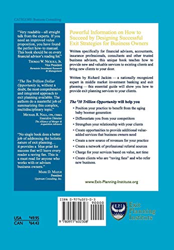 The $10 Trillion Dollar Opportunity — back cover