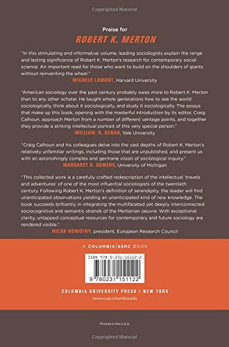 Robert K. Merton: Sociology of Science and Sociology as Science (A Columbia / SSRC Book)