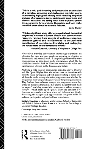 Talk on Television: Audience Participation and Public Debate (Communication and Society)