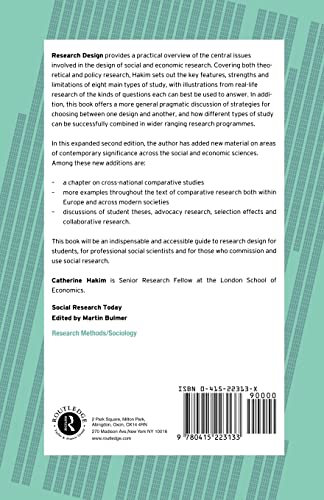 Research Design: Succesful Designs for Social Economics Research (Social Research Today)
