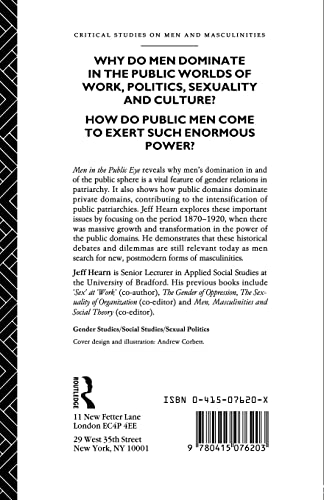 Men In The Public Eye (Critical Studies on Men and Masculinities, No 4)