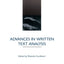 Advances in Written Text Analysis