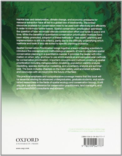 Spatial Conservation Prioritization: Quantitative Methods and Computational Tools