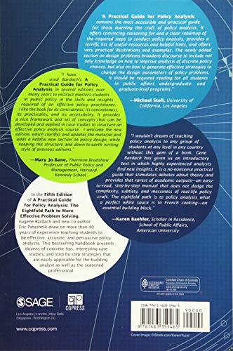A Practical Guide for Policy Analysis: The Eightfold Path to More Effective Problem Solving