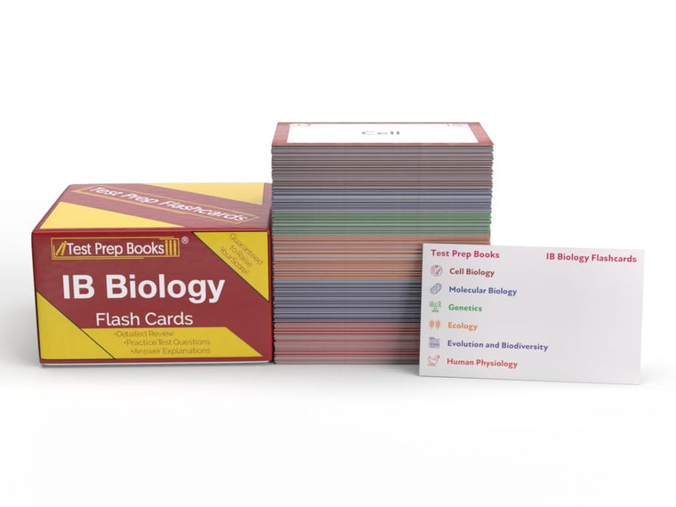 IB Biology Study Cards 2025-2026: IB Biology Exam Prep and Practice Test Questions [Full Color Cards]