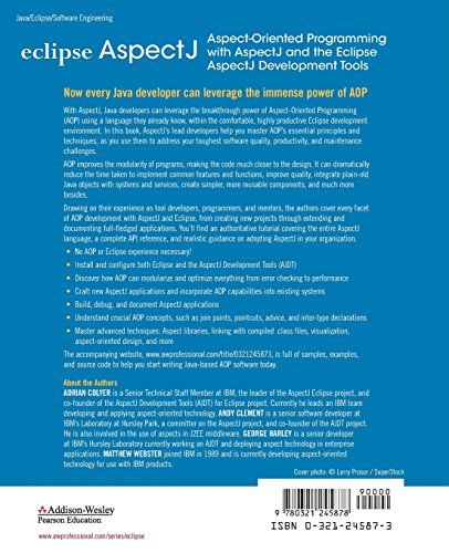 Eclipse AspectJ: Aspect-Oriented Programming with AspectJ and the Eclipse AspectJ Development Tools