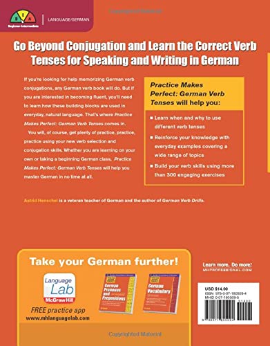 Practice Makes Perfect German Verb Tenses, 2nd Edition
