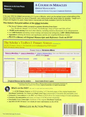 A Course in Miracles Urtext Manuscripts Complete Seven Volume Combined Edition
