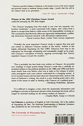 Chaucer and the Subject of History