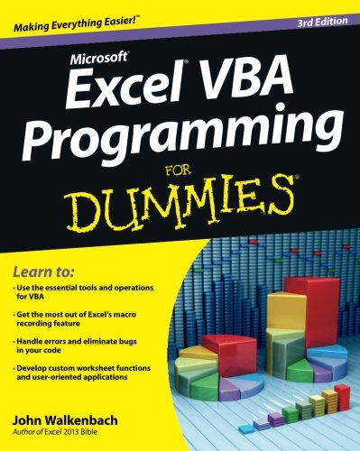 Excel VBA Programming for Dummies: Third Edition by Walkenba