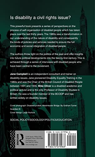 Disability Politics: Understanding Our Past, Changing Our Future