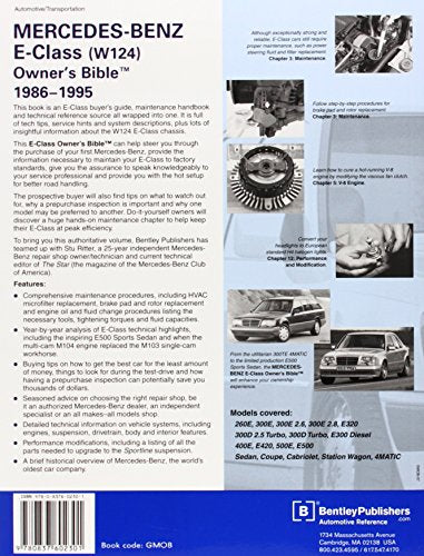 Mercedes-Benz E-Class Owner's Bible 1986-1995 by Bentley