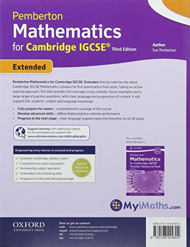 Pemberton Mathematics for Cambridge IGCSERG: Print & Online Student Book Pack