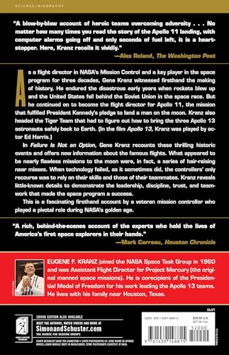 Failure Is Not an Option: Mission Control From Mercury to Apollo 13 and Beyond