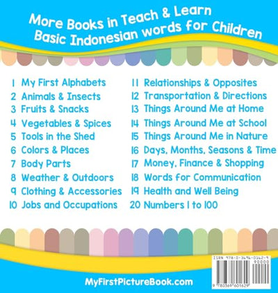 My First Indonesian Alphabets Picture Book with English Translations: Bilingual Early Learning & Easy Teaching Indonesian Books for Kids (Teach & Learn Basic Indonesian Words for Children)