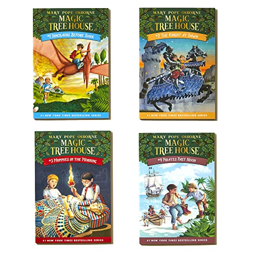 Magic Tree House Boxed Set, Books 1-4: Dinosaurs Before Dark