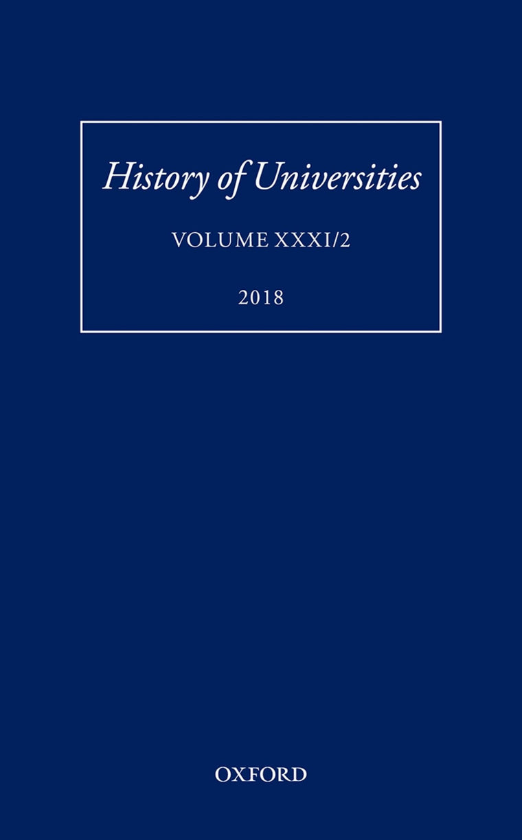 History of Universities: Volume XXXI / 2 (History of Universities Series)