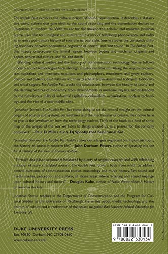 The Audible Past: Cultural Origins of Sound Reproduction by